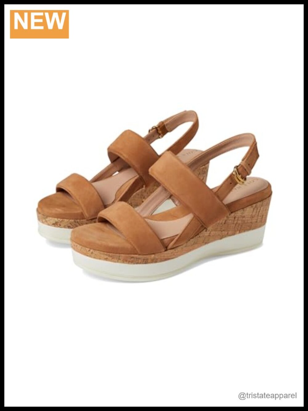 Wedge Sandal with Double Padded Strap & Slingback Comfort